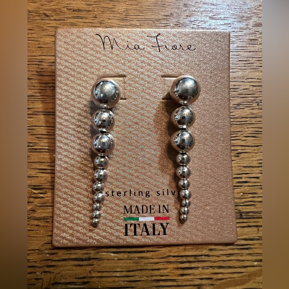 Mia Fiore Silver Balls Earrings